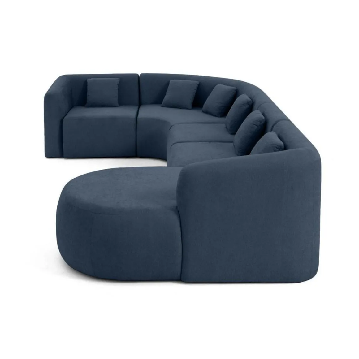 Ikare - canapé modulable d'angle droit - 6 places - en tissu