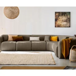 Ikare - canapé modulable d'angle droit - 6 places - en tissu