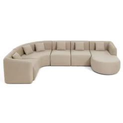 Ikare - canapé modulable d'angle droit - 6 places - en tissu