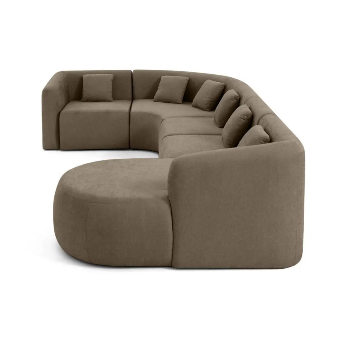 Ikare - canapé modulable d'angle droit - 6 places - en tissu