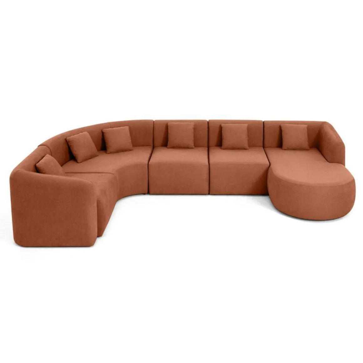 Ikare - canapé modulable d'angle droit - 6 places - en tissu