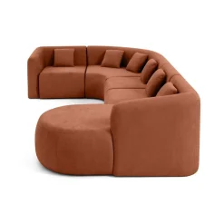 Ikare - canapé modulable d'angle droit - 6 places - en tissu