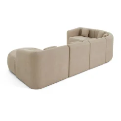 Ikare - canapé modulable d'angle droit - 6 places - en tissu