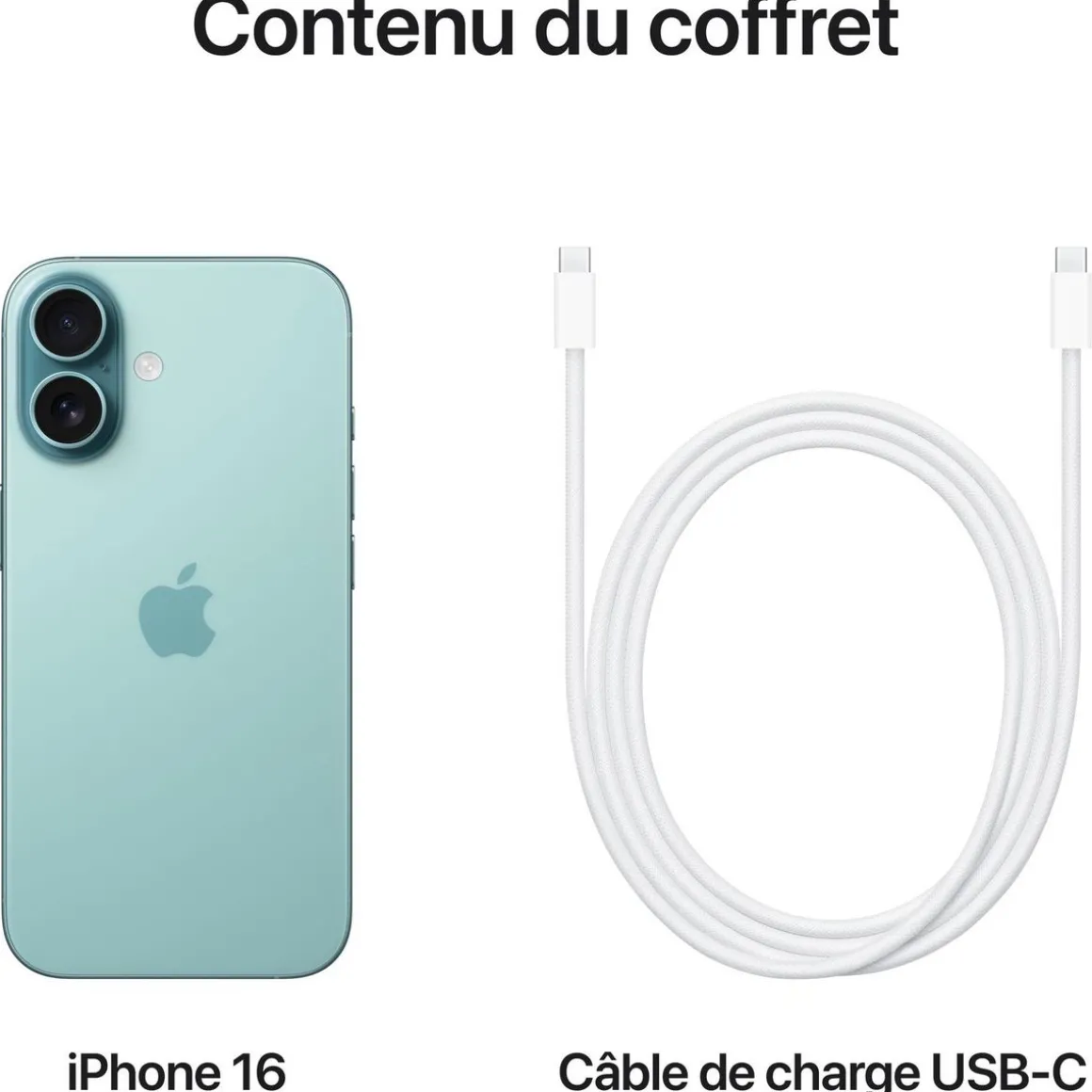 iPhone 16 128Go - Vert Sarcelle