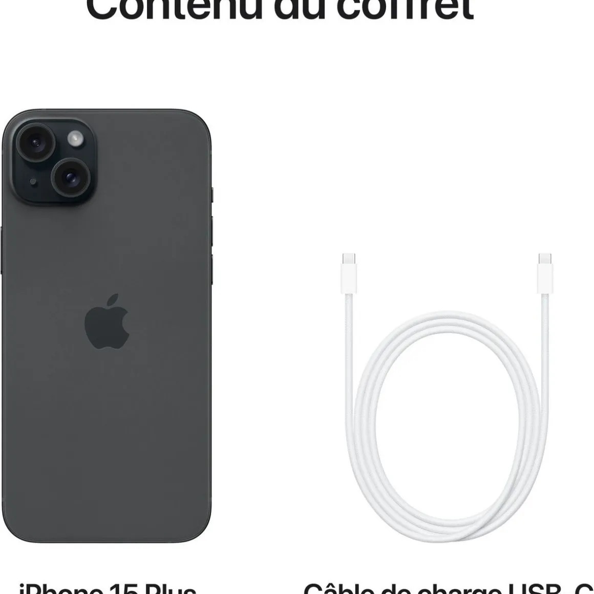iPhone 15 Plus 512 Go - Noir