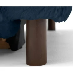 Jake - canapé d'angle gauche 4 places convertible avec coffre en fausse fourrure