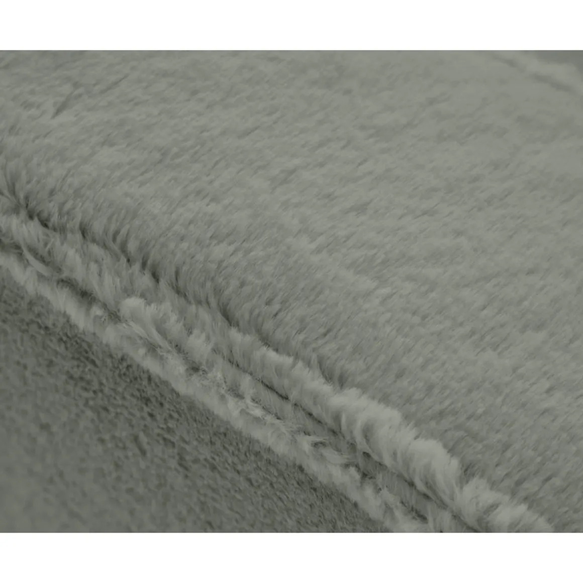 Jake - canapé d'angle gauche 4 places convertible avec coffre en fausse fourrure