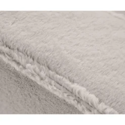 Jake - canapé d'angle gauche 4 places convertible avec coffre en fausse fourrure