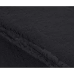 Jake - canapé d'angle gauche 4 places convertible avec coffre en fausse fourrure