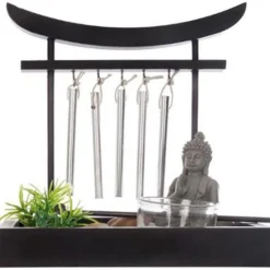 Jardin Zen Grelots 16cm Noir