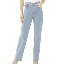 Jean Fluide Droit bleu Clair Femme Monday Premium 3132