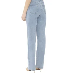 Jean Fluide Droit bleu Clair Femme Monday Premium 3132