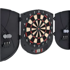 Jeu de fléchettes électrique avec fléchettes Noir Polypropylène