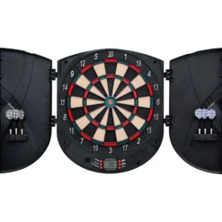 Jeu de fléchettes électrique avec fléchettes Noir Polypropylène