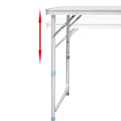 Jeu de table pliable de camping et 6 tabourets 180x60 cm