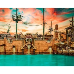 Journée en famille : 4 entrées pour le parc aquatique Pirates World au Cap d'Agde - Coffret Cadeau Sport & Aventure