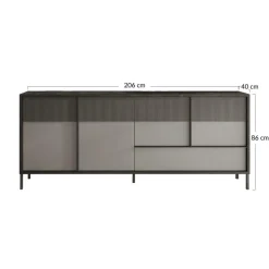 Jules - buffet bas - 4 portes et 1 tiroir - 206 cm