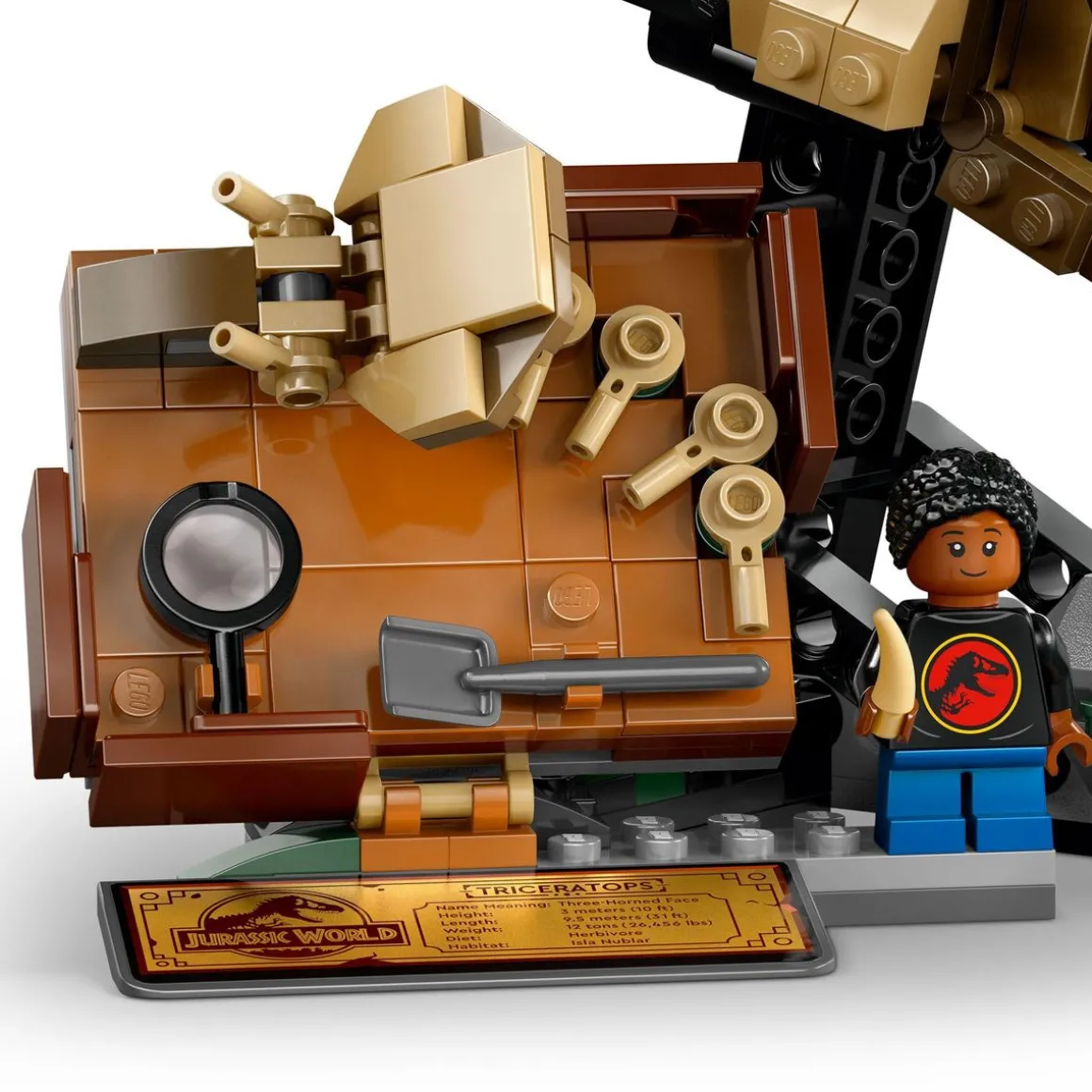 Jurassic World 76969 - Fossile de Dinosaure - Le crâne de Triceratops