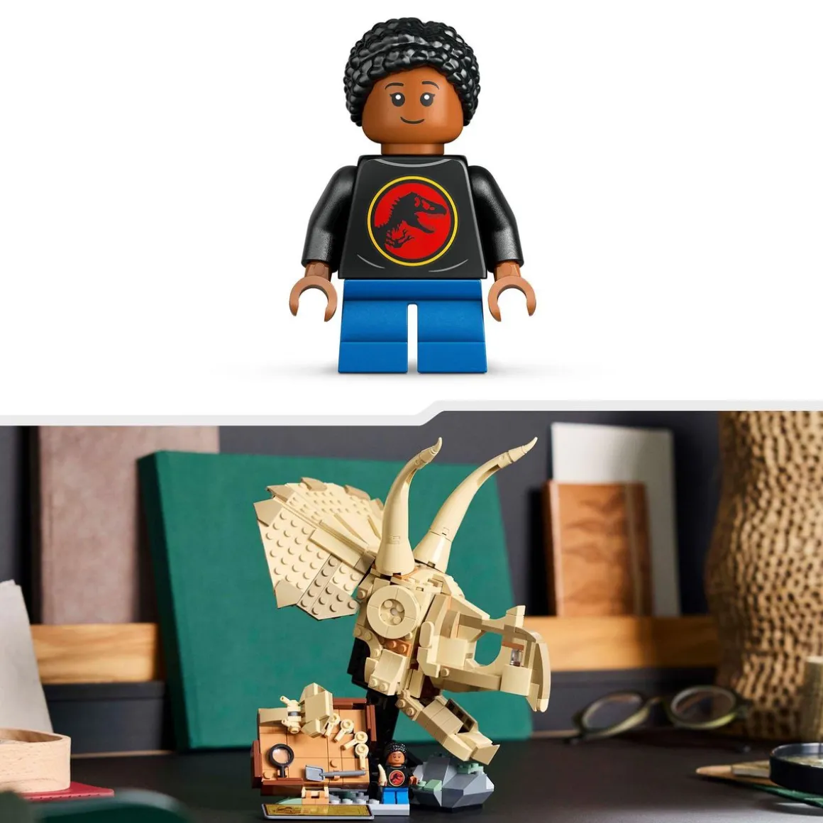 Jurassic World 76969 - Fossile de Dinosaure - Le crâne de Triceratops