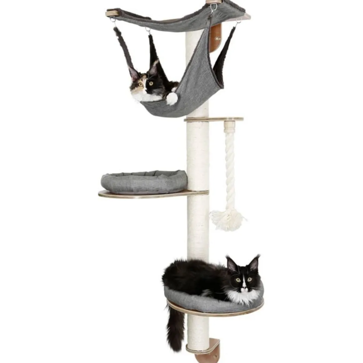 Kerbl Arbre a chats mural Dolomit 2.0 Tofana Gris 160 cm 81545