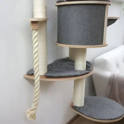 Kerbl Arbre a chats mural Dolomit 2.0 Tofana Gris 160 cm 81545