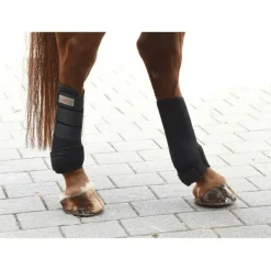 Kerbl Ensemble de guetres de cheval 4 pcs Complet Noir 320133