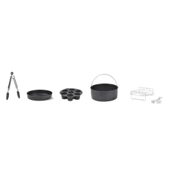 Kit accessoires pour friteuse sans huile - Noir