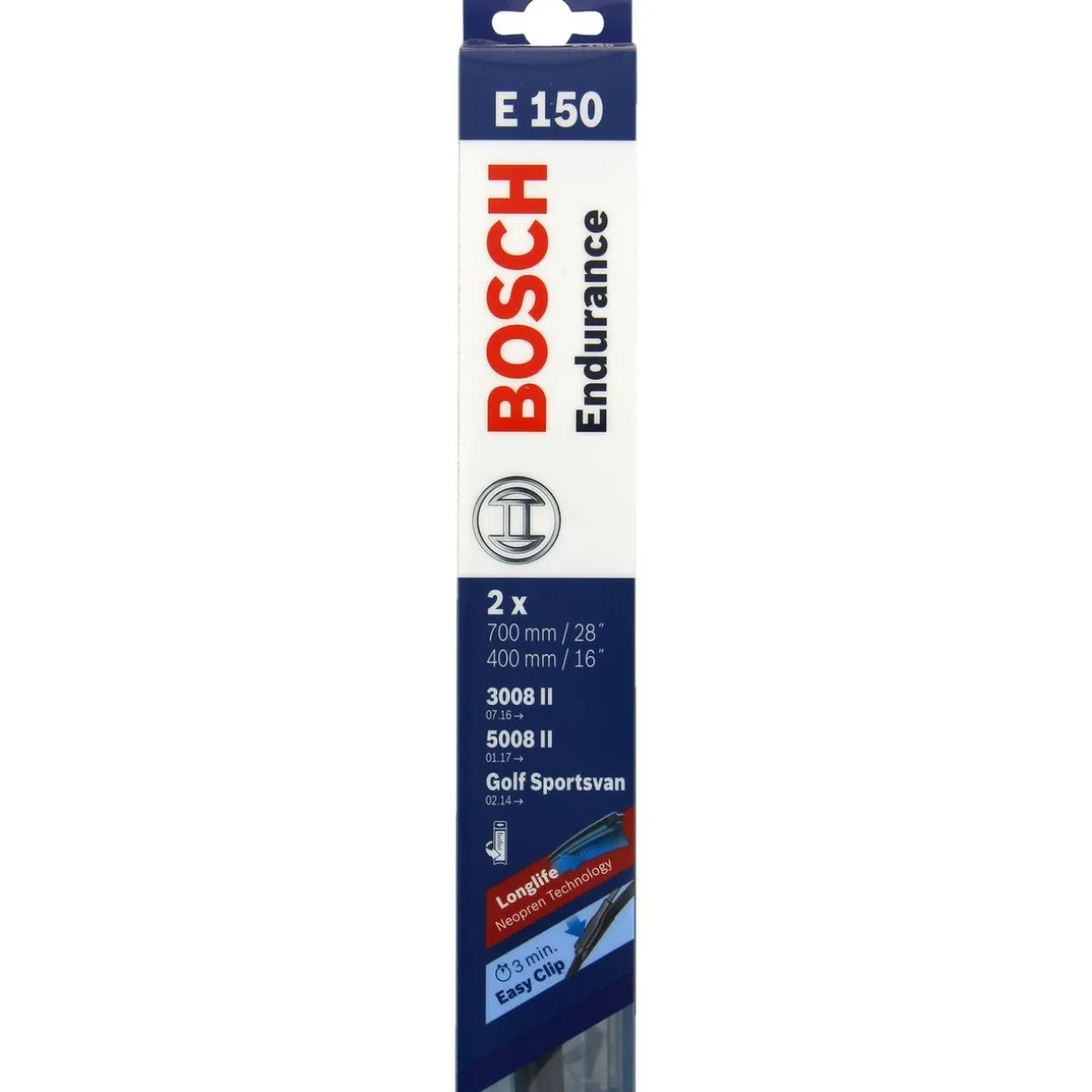 Kit balai d'essuie-glace endurance BOSCH N°E150