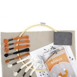 Kit broderie décorative renard
