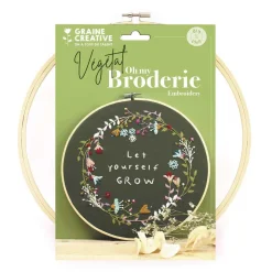 Kit broderie décorative végétale