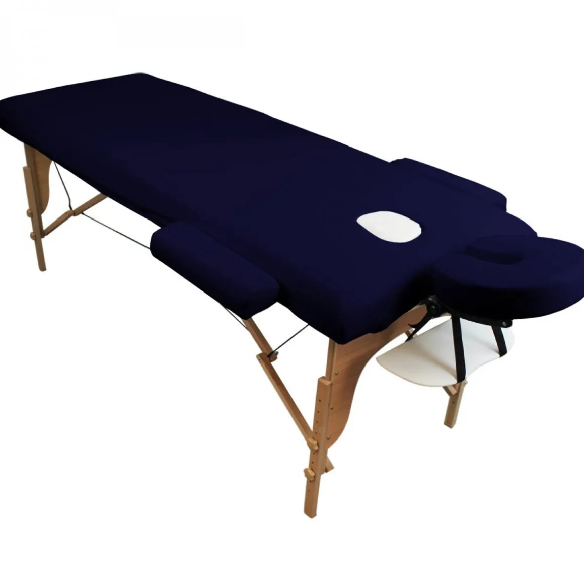 Kit complet de housses pour table de massage - Éponge - Bleu marine