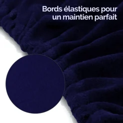 Kit complet de housses pour table de massage - Éponge - Bleu marine