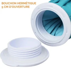 Kit de 2 poches de glace réutilisables chaud-froid avec sangle pour toutes parties du corps