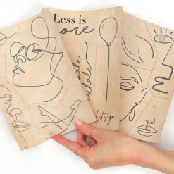 Kit de broderie sur vêtement line art