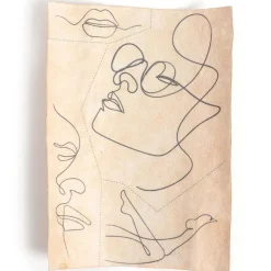 Kit de broderie sur vêtement line art