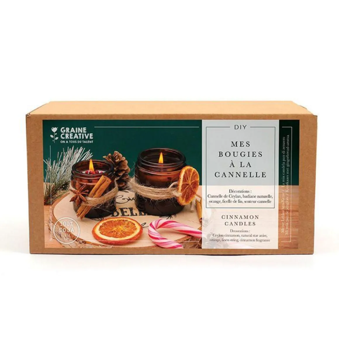 Kit DIY mes bougies à la cannelle