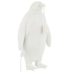 Lampe à Poser en Résine Pingouin 59cm Blanc