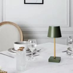 Lampe à Poser Led Tactile 26cm Vert