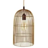 Lampe Suspension Haute Cage 38cm Cuivre