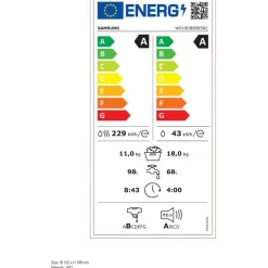 Lave linge séchant hublot WD18DB8995BZT2 Bespoke AI Combo