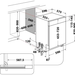 Lave vaisselle encastrable WD0BD851AX 6èmeSens
