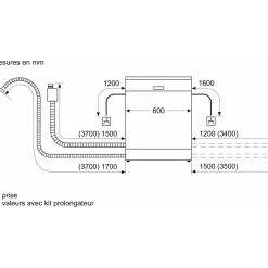 Lave vaisselle encastrable SMI4ECS29E Serenity Série 4 Silence Plus