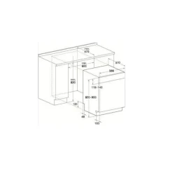 Lave-vaisselle 60cm 14 couverts 46db intégrable avec bandeau - wbc3c26