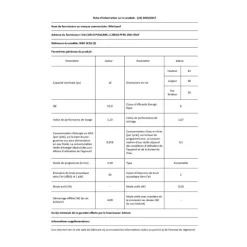 Lave-vaisselle 60cm 14 couverts 46db intégrable avec bandeau - wbc3c26