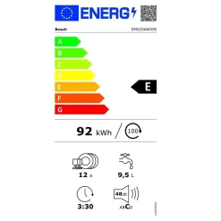 Lave-vaisselle 60cm 12 couverts 48db - SMS25AW05E