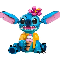 LEGO Disney 43249 Stitch, Jeu de Construction pour Enfants, Cornet de Glace et Figurine