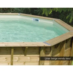Liner seul Beige pour piscine bois Océa 6,10 x 4,00 x 1,30 m - Ubbink