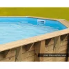 Liner seul Bleu pour piscine bois Linéa 11,00 x 5,00 x 1,40 m - Ubbink