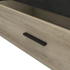 Lit 140 x190 cm avec tête de lit et rangements ILIAN