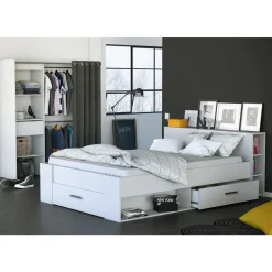 Lit adulte ILIAN, pour couchage 160x200cm